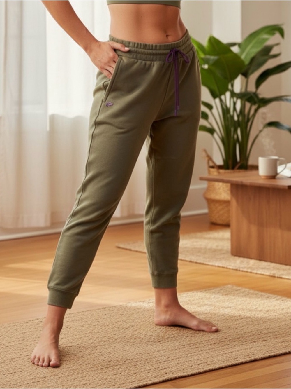NEW W/O TAGS Fabletics Olive Green Plus Size Men’s Sweatpants 2XL-3XL